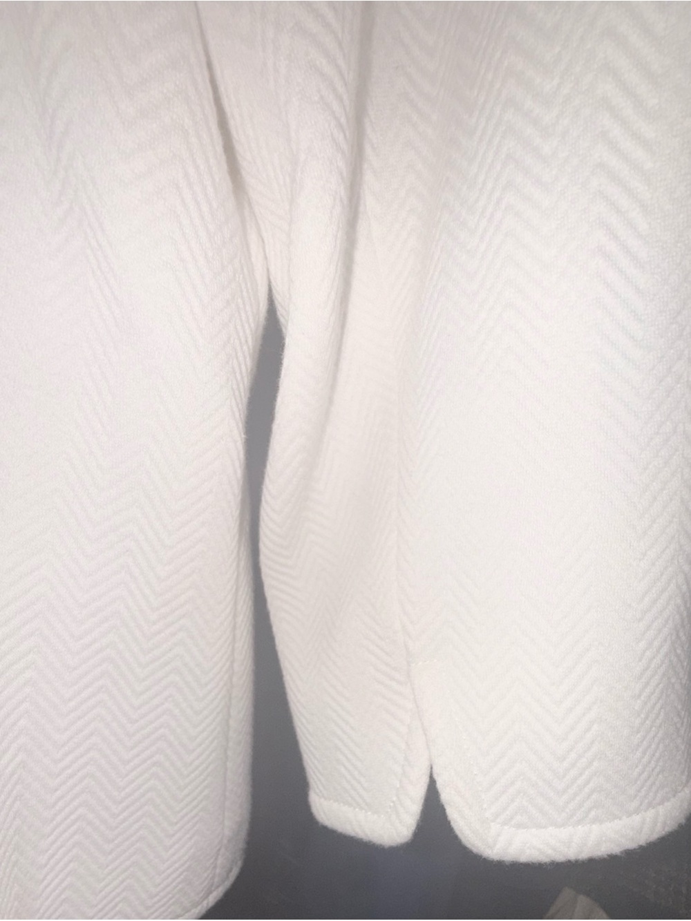 Talbots Cream Textured Two-Button Blazer - Picture 8 of 11